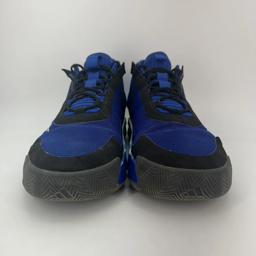Adidas Adizero Shoes Mens Size 11 Royal Blue Mesh Mid Top Basketball Sneakers